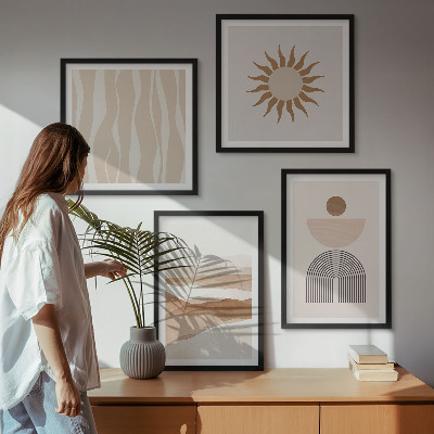 Set tablouri gata de agățat Geometrie abstractă a peisajului natural