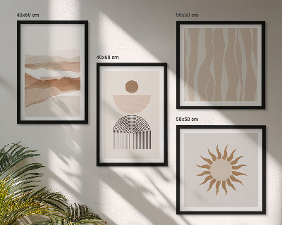 Set tablouri gata de agățat Geometrie abstractă a peisajului natural