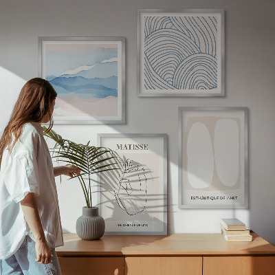 Set tablouri gata de agățat Formele abstracte ale lui Matisse