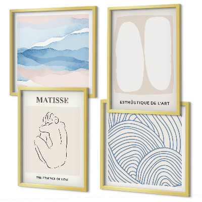Set tablouri gata de agățat Formele abstracte ale lui Matisse