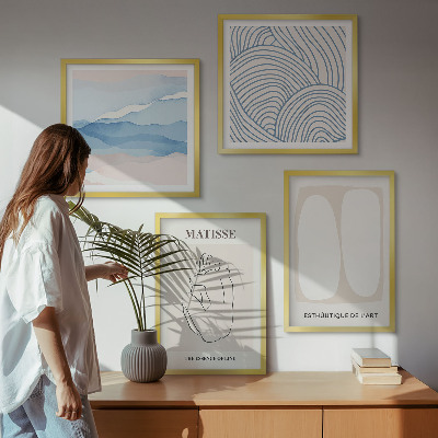 Set tablouri gata de agățat Formele abstracte ale lui Matisse