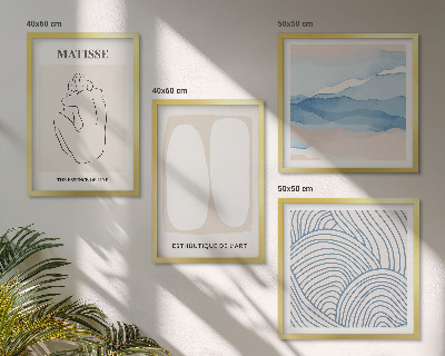 Set tablouri gata de agățat Formele abstracte ale lui Matisse