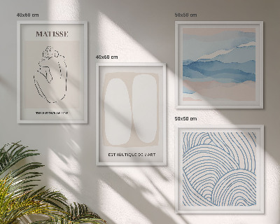Set tablouri gata de agățat Formele abstracte ale lui Matisse