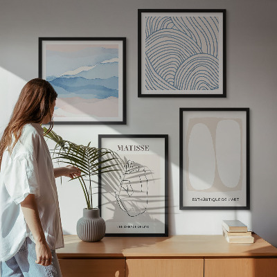 Set tablouri gata de agățat Formele abstracte ale lui Matisse