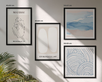 Set tablouri gata de agățat Formele abstracte ale lui Matisse