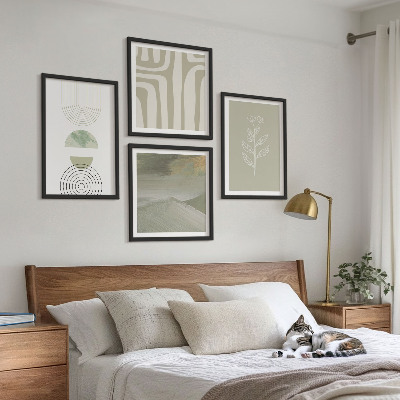 Set tablouri gata de agățat Modele geometrice de plante