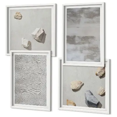 Set de tablouri cu texturi minimaliste moderne gata de agățat