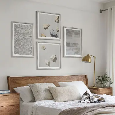 Set de tablouri cu texturi minimaliste moderne gata de agățat