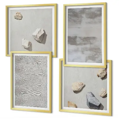 Set de tablouri cu texturi minimaliste moderne gata de agățat