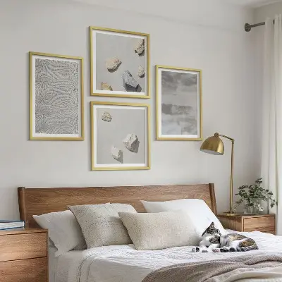 Set de tablouri cu texturi minimaliste moderne gata de agățat