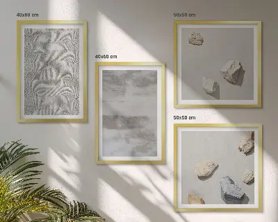 Set de tablouri cu texturi minimaliste moderne gata de agățat