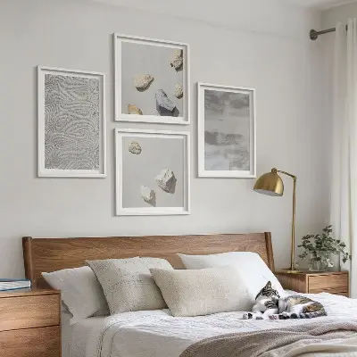 Set de tablouri cu texturi minimaliste moderne gata de agățat