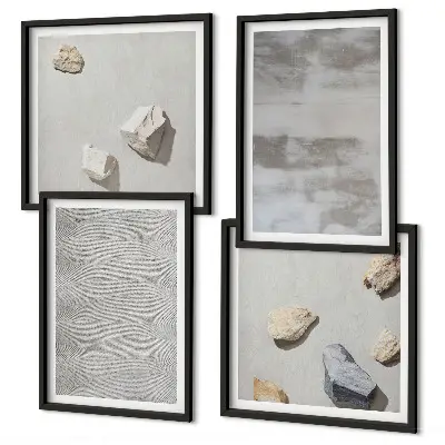 Set de tablouri cu texturi minimaliste moderne gata de agățat