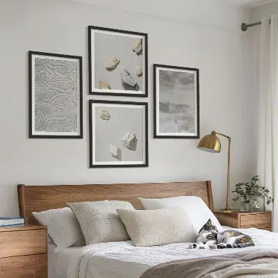 Set de tablouri cu texturi minimaliste moderne gata de agățat