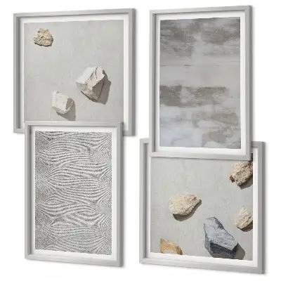 Set de tablouri cu texturi minimaliste moderne gata de agățat