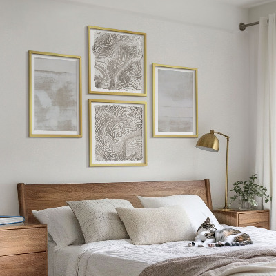 Compoziție de tablouri pentru perete Texturi uzate în stil modern