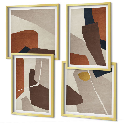 Compoziție de tablouri pentru perete Forme moderne abstracte