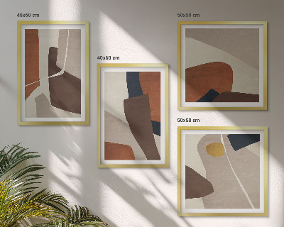 Compoziție de tablouri pentru perete Forme moderne abstracte