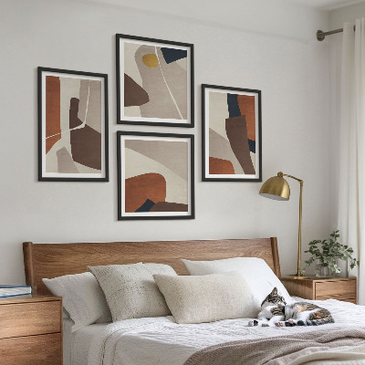Compoziție de tablouri pentru perete Forme moderne abstracte