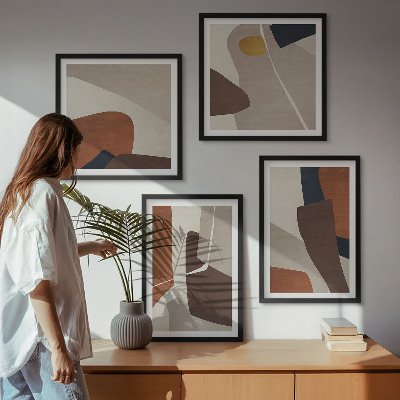Compoziție de tablouri pentru perete Forme moderne abstracte