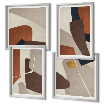 Compoziție de tablouri pentru perete Forme moderne abstracte