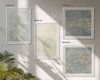Set de tablouri cu vopsele pastelate pe pânză gata de agățat cu acuarelă