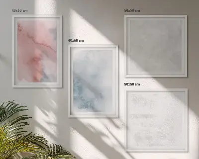 Set de tablouri decorative pentru perete cu texturi pastelate de acuarelă