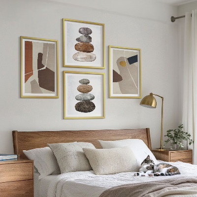 Set tablouri gata de agățat Forme boho abstracte