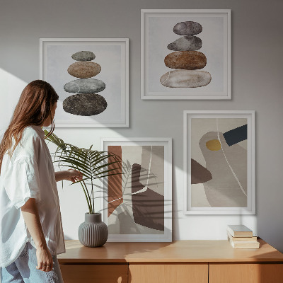 Set tablouri gata de agățat Forme boho abstracte