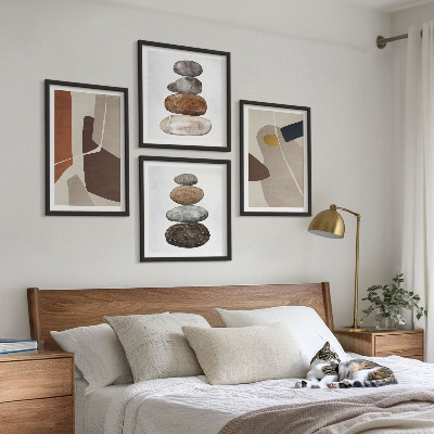 Set tablouri gata de agățat Forme boho abstracte