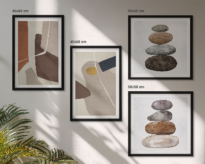 Set tablouri gata de agățat Forme boho abstracte