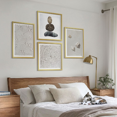 Set tablouri gata de agățat Vopsea modernă cu gresie