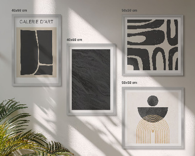Set tablouri gata de agățat Forme abstracte de marmură