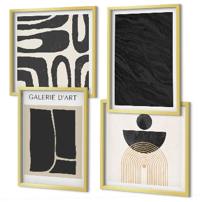 Set tablouri gata de agățat Forme abstracte de marmură
