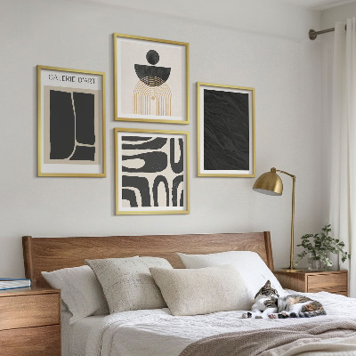 Set tablouri gata de agățat Forme abstracte de marmură