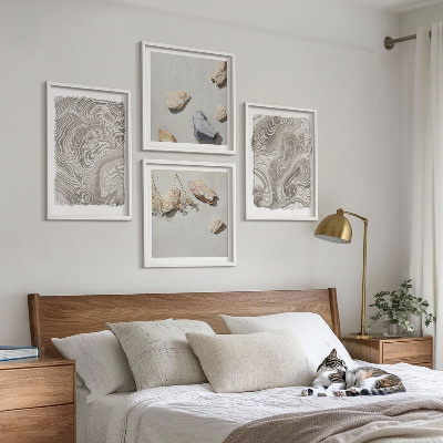 Compoziție de tablouri pentru perete Forme abstracte moderne