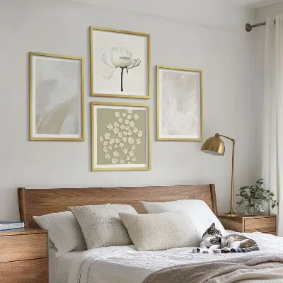 Compoziție de tablouri pentru perete cu model floral în stil boho