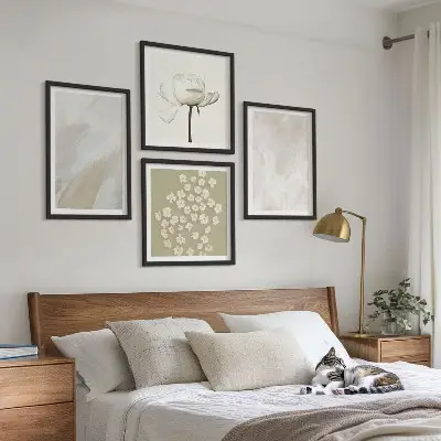 Compoziție de tablouri pentru perete cu model floral în stil boho