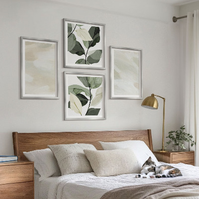 Set tablouri gata de agățat Vopsele boho abstracte strălucitoare