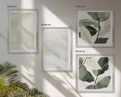 Set de tablouri abstracte boho cu vopsele strălucitoare, gata de agățat