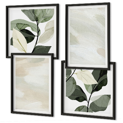 Set tablouri gata de agățat Vopsele boho abstracte strălucitoare