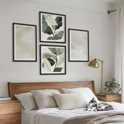 Set tablouri gata de agățat Vopsele boho abstracte strălucitoare