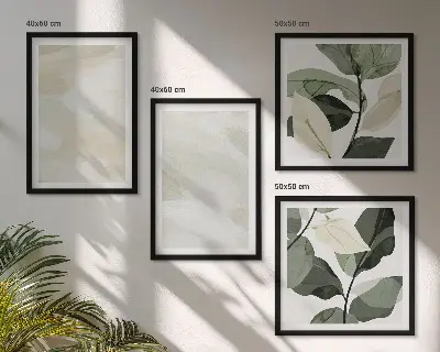Set de tablouri abstracte boho cu vopsele strălucitoare, gata de agățat