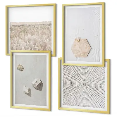 Set de tablouri decorative pentru perete texturi cu aspect de nisip în stil boho