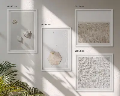 Set de tablouri decorative pentru perete texturi cu aspect de nisip în stil boho