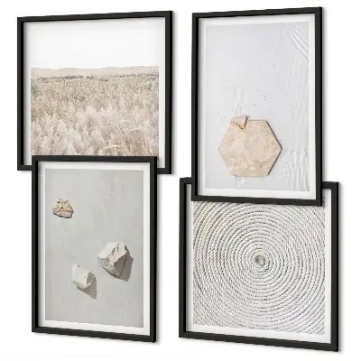 Set de tablouri decorative pentru perete texturi cu aspect de nisip în stil boho