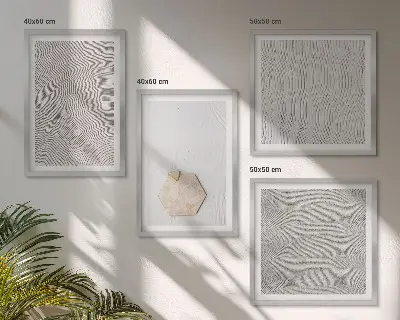 Set tablouri gata de agățat cu texturi nisipoase în stil boho
