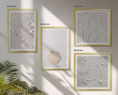 Set tablouri gata de agățat cu texturi nisipoase în stil boho