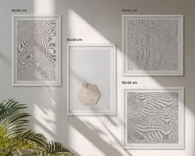 Set tablouri gata de agățat cu texturi nisipoase în stil boho