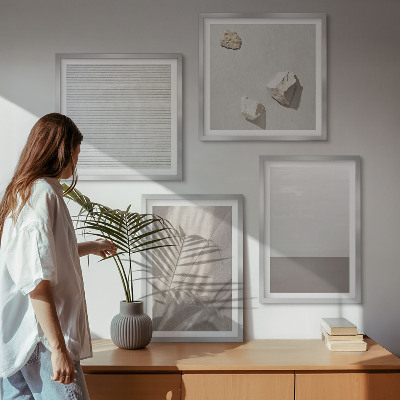 Compoziție de tablouri pentru perete Texturi delicate boho ale naturii